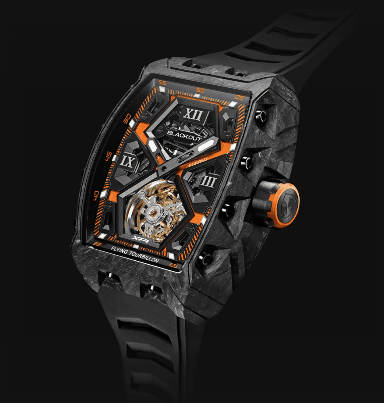 ブラックアウト ウォッチ(BLACKOUT WATCHES) XP1 Tourbillon Orange